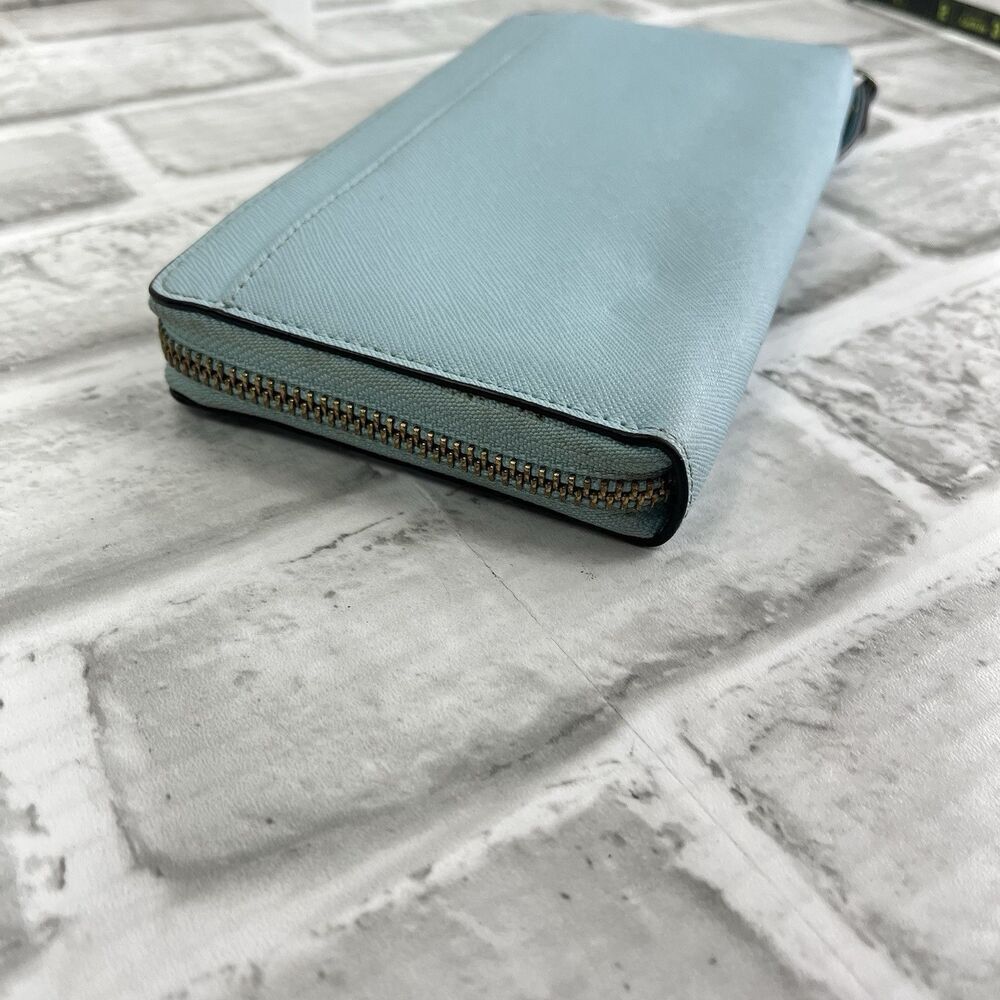 Kate Spade Laurel Way Neda Light Blue Saffiano Leather Large Wallet - Picture 4 of 15